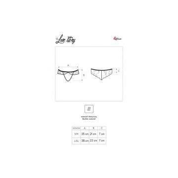 LIVCO CORSETTI FASHION - LOVE STORY LC 90679 PANTY CROTCHLESS SCHWARZ…