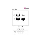 Livco Corsetti Fashion - Drezna Lc 90733 Sujetador + Panty Negro