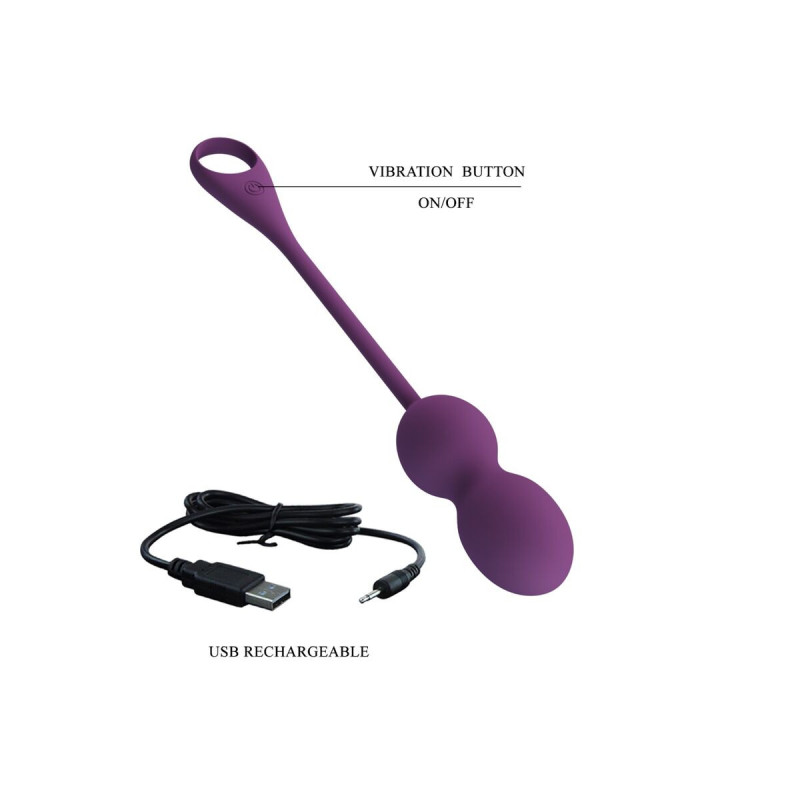 Pretty Love - Elvira Kegel Balls App Control Remoto Morado |