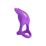 Pretty Love - Silas Anillo Vibrador 7 Vibraciones Silicona Lila |