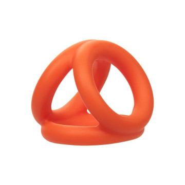 CALEXOTICS - ALPHA TRI-ANNEAU ORANGE - Cockrings sans vibration
