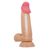 PRETTY LOVE - SLIDING SKIN SERIES DILDO REALÍSTICO CON VENTOSA PIEL DESLIZANTE 19.4 CM