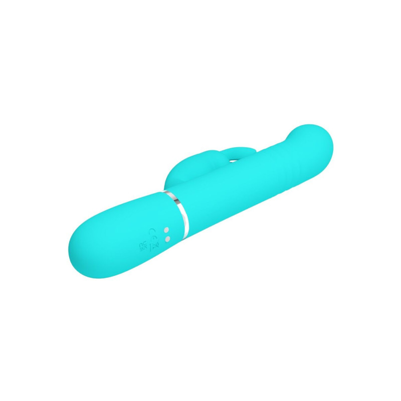 Pretty Love - Vibrador Coale Rabbit Perlas Verde Agua | Vybes.it