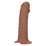 CALEXOTICS - EXTENSION PERFORMANCE MAXX RÉALISTE AVEC HARNAIS PEAU MARRON
