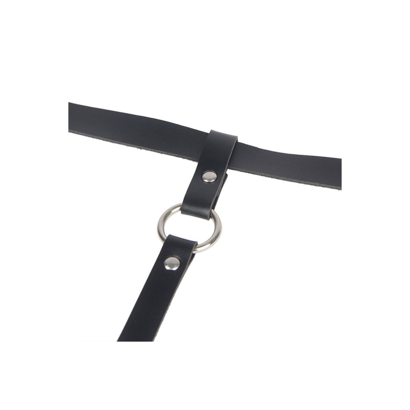 Subblime - Arnés De Pierna Cadena Cuero Negro Talla Única | Vybes.it