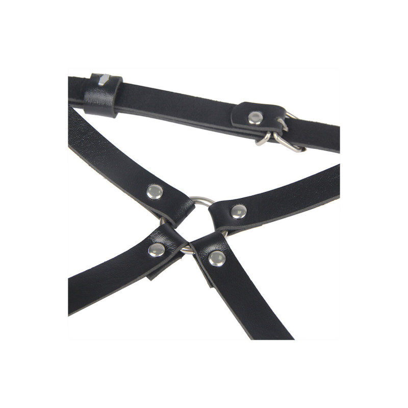 Subblime - Leder Taille Und Bein Harness Schwarz Eine Grösse |