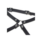 Subblime - Leder Taille Und Bein Harness Schwarz Eine Grösse |