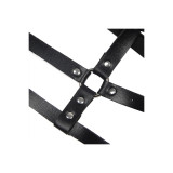 Subblime - Arnés De Pecho Anillas De Cuero Negro Talla Única |