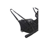 Subblime - Set De 3 Piezas Sujetador + Tanga + Liga Encaje Negro