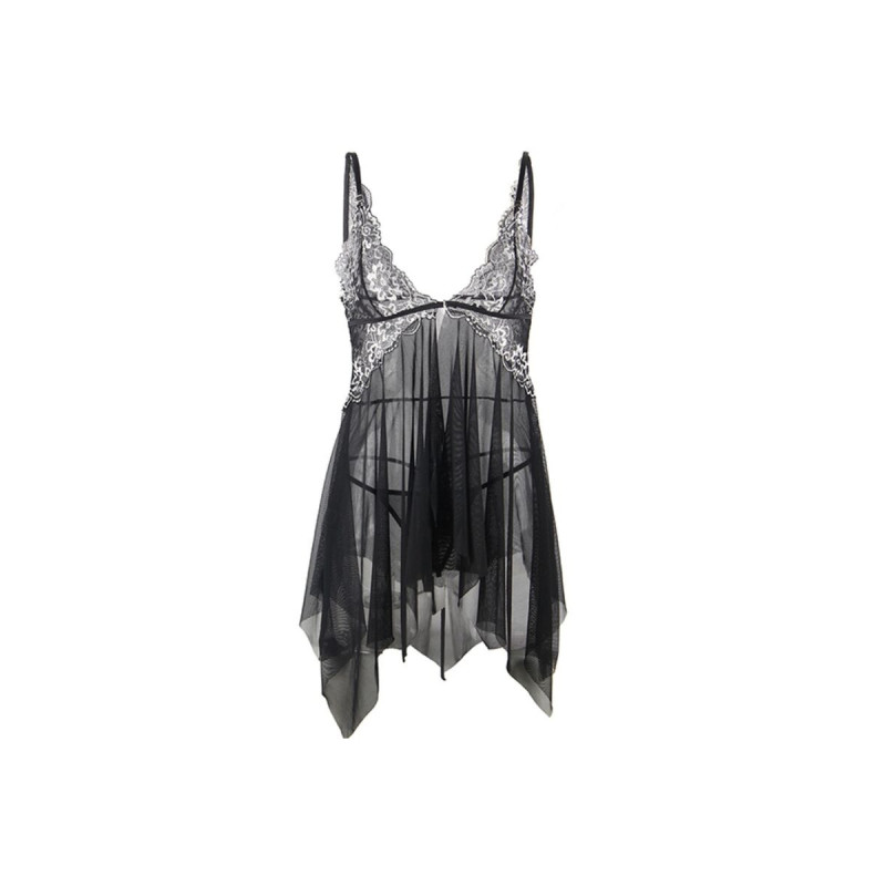 Subblime - Babydoll - Stoff Tüll Brustspitze S/M | Vybes.it