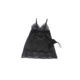 Subblime - Babydoll Con Estampado Floral Pecho Negro L/Xl | Vybes.it