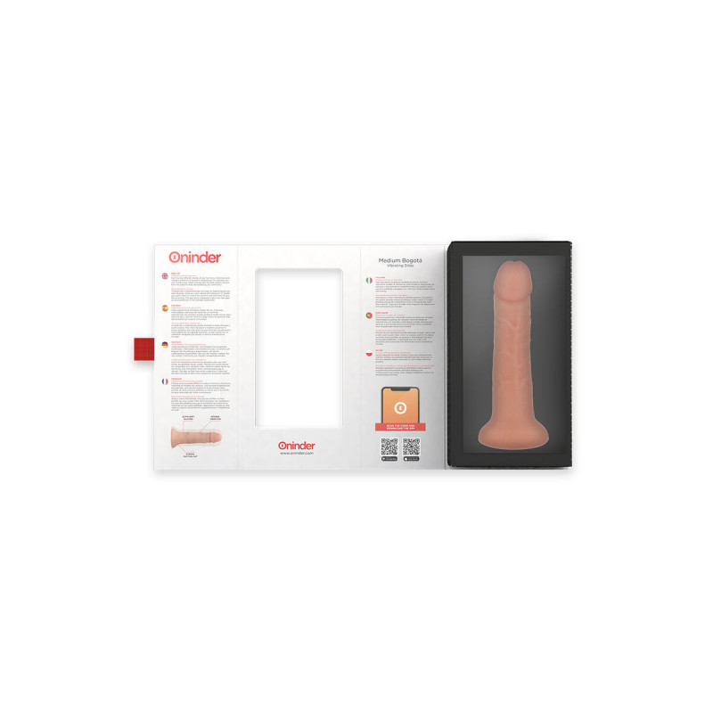 Oninder - Medium Bogotá Vibrator Dildo 9 Speeds Natural 20 Cm - O