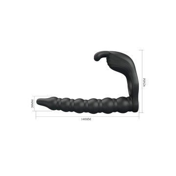 Pretty Love - Blackney Anillo Pene Con Plug Vibrador Negro |