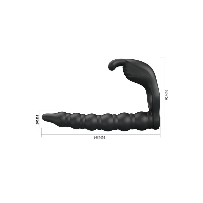 Pretty Love - Blackney Anillo Pene Con Plug Vibrador Negro |