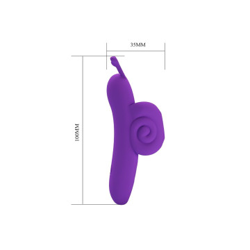 Pretty Love - Snail Poderoso Estimulador De Dedo Morado | Vybes.it