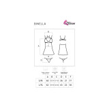 Livco Corsetti Fashion - Binella Set Babydoll + Tanga Negro S/M |