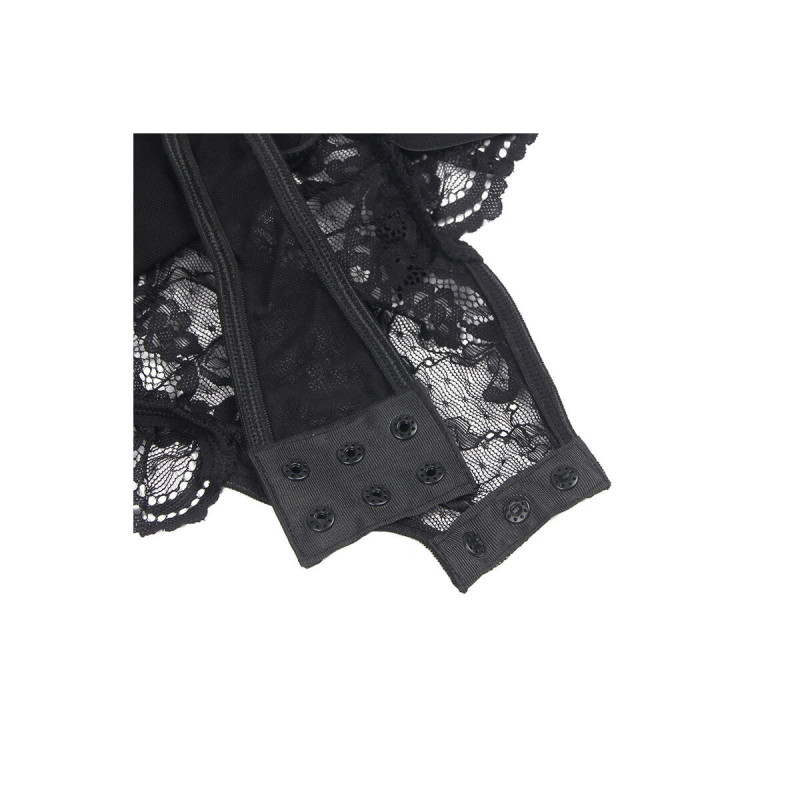 Subblime - Teddy Con Liga Detalle Encajes Y Tiras Negro S/M |