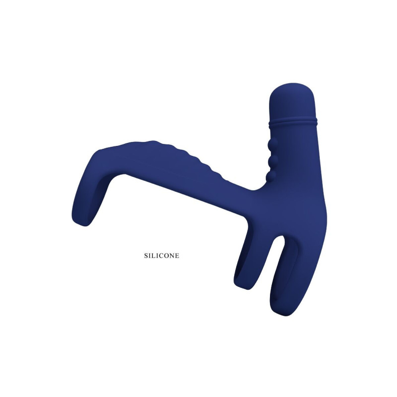 Pretty Love - Elish Anillo Vibrador Con Extensión Azul | Vybes.it