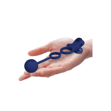 Pretty Love - Remington Doble Anillo Vibrador Con Plug Azul |