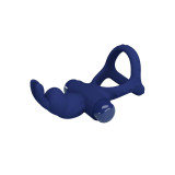 Pretty Love - Luchito Doble Anillo Vibrador Rabbit Azul | Vybes.it