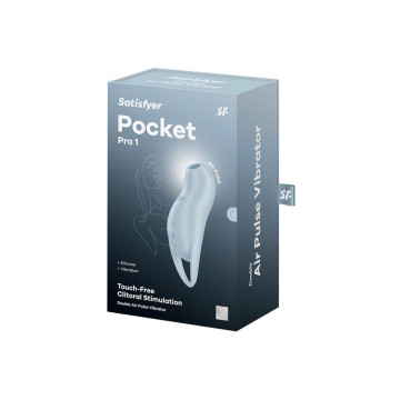 Satisfyer - Pocket Pro 1 Estimulador Clítoris Azul Claro | Vybes.it