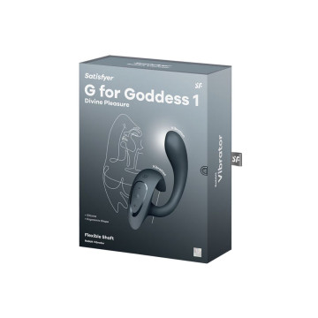 SATISFYER - G FOR GODDESS 1 VIBRADOR RABBIT GRIS OSCURO