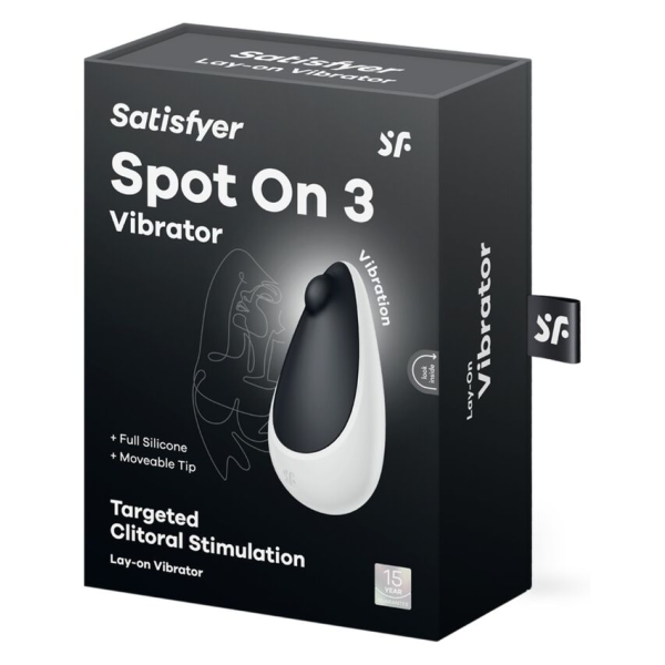 SATISFYER - SPOT ON 3 ESTIMULADOR DE CLÍTORIS NEGRO
