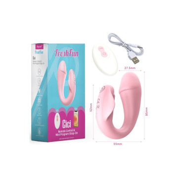 ARMONY - FRESHFUN CICI VIBRATORE STAP-ON TELECOMANDO E APP 10 VIBRAZI…