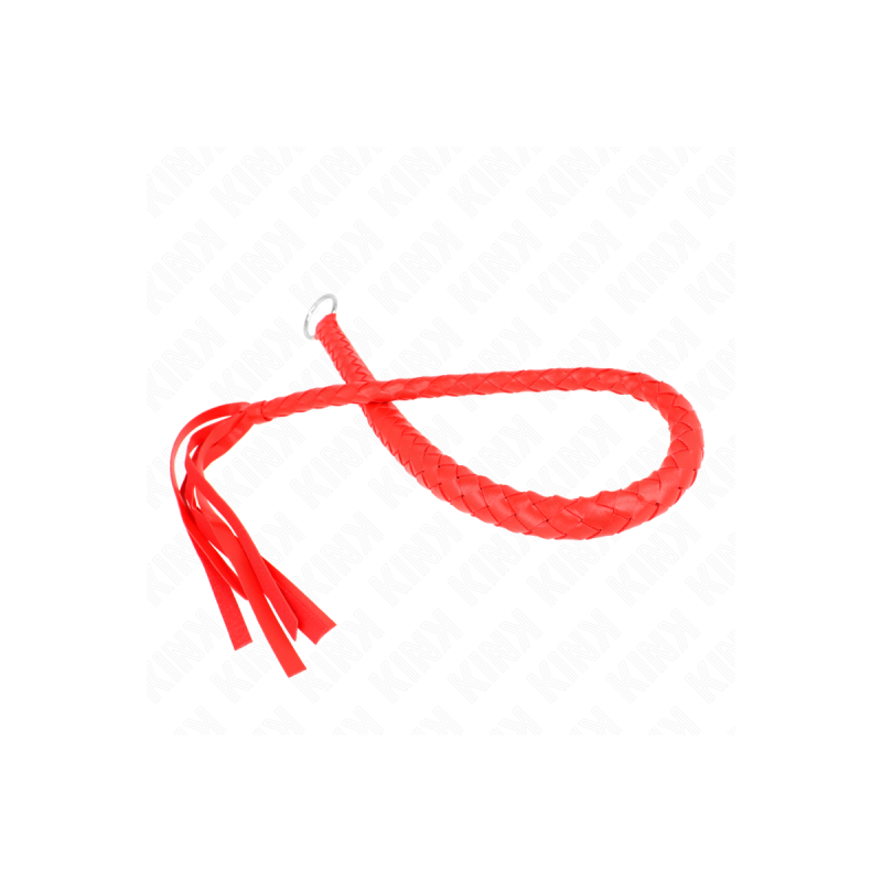 KINK - SNAKE WHIP WITH RED HAND RING 65 CM - KINK IMPACT & TOUCH - BD…