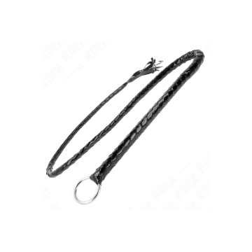 KINK - LONG SHINY PVC WHIP 138 CM - KINK IMPACT & TOUCH - BDSM whips