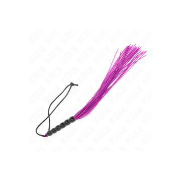 KINK - MINI SILICONE WHIP WITH 6 PURPLE BEADS 26 CM - KINK IMPACT & T…