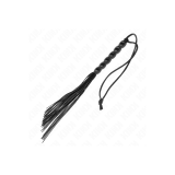 KINK - MINI FOUET EN SILICONE AVEC 6 BILLES NOIRES 26 CM - KINK IMPAC…