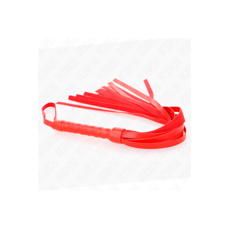 KINK - FOUET SIMPLE ROUGE 45 CM - KINK IMPACT & TOUCH - Fouets BDSM