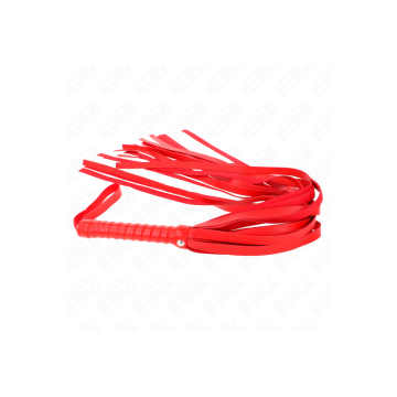 KINK - FOUET ROUGE MANCHE COURT LONG QUEUE 70 CM - KINK IMPACT & TOUC…