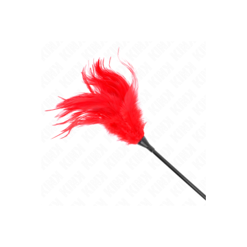 KINK - PLUSIEURS PLUMES DE CHATOUILLES ROUGES 45 CM - KINK IMPACT & T…