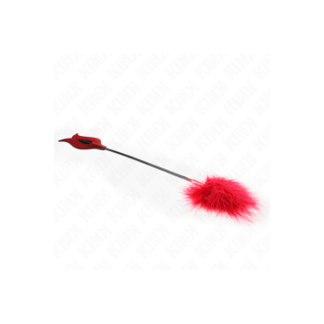 KINK - PLUMES DE CHACOUILLES AVEC PALETTE EN FORME DE ROSE 8 CM - KIN…
