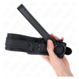 KINK - NEOPREN BONDAGE HALSBAND MODELL 1 MIT GÜRTEL 78 CM VERSTELLBAR 37,5 X 49,5 CM
