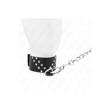 KINK - COLLIER AVEC CEINTURE 65 CM AVEC RIVET V RÉGLABLE 36-43 CM X 5…