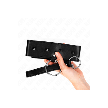 KINK - COLLANA 65 CM CON GUINZAGLIO CON BORCHIE ARGENTO MODELLO 2 REG…