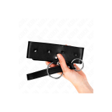 KINK - COLLIER 65 CM AVEC LAISSE AVEC CLOUS ARGENTÉS MODÈLE 2 RÉGLABL…