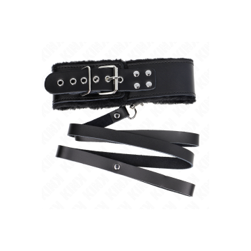 KINK - HALSKETTE MIT GÜRTEL 116 CM MIT SCHWARZEM LEDERBAND VERSTELLBA…