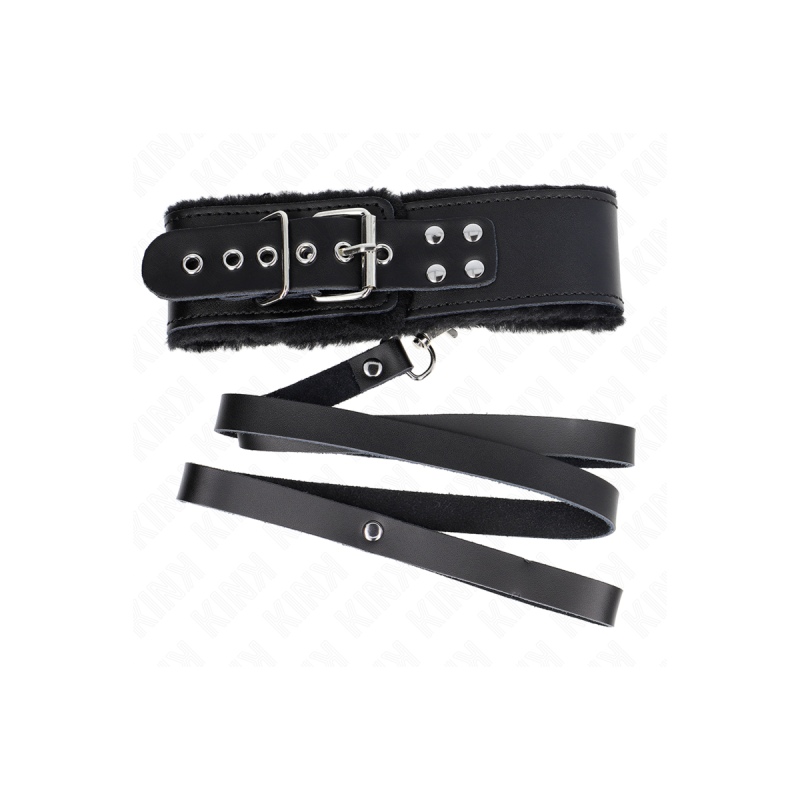 KINK - COLLANA CON CINTURA 116 CM CON CINTURINO IN PELLE NERA REGOLAB…