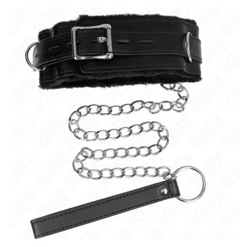 KINK - COLLAR CON CORREA 65 CM CON RESTRICCIONES NEGRO AJUSTABLE 36-42 CM X 5.5 CM