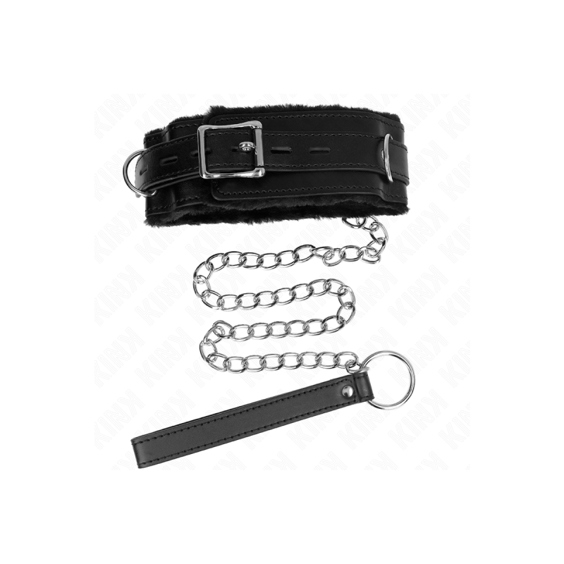 KINK - COLLIER AVEC LAISSE 65 CM AVEC RESTRICTIONS NOIR 36-42 CM X 5,…