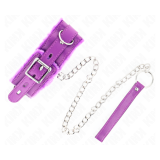 KINK - COLLAR CON CORREA 65 CM CON RESTRICCIONES MORADO AJUSTABLE 36-42 CM X 5.5 CM