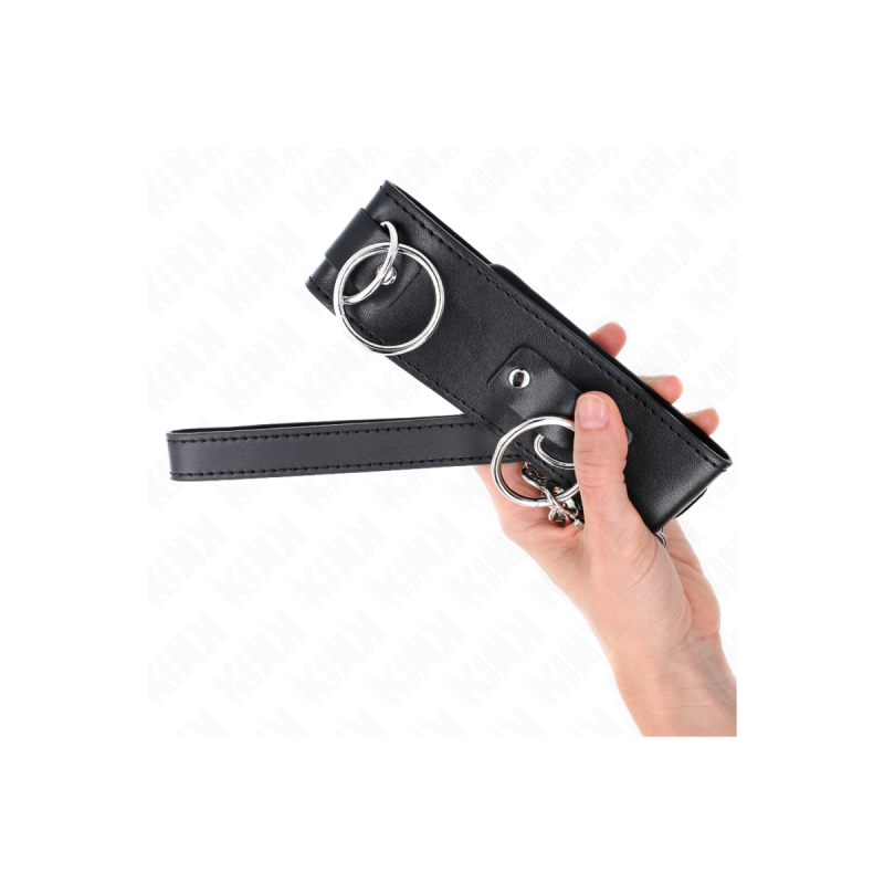 KINK - COLLIER AVEC LAISSE 65 CM 3 ANNEAUX MODÈLE 2 RÉGLABLE 36-43 CM…