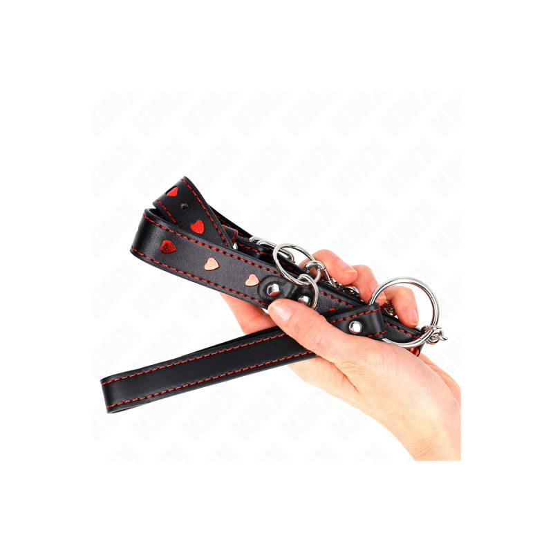 KINK - COLLANA CON CINTURINO 65 CM DETTAGLI CUORE 52,5 X 2,5 CM - KIN…