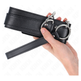 KINK - COLLAR CON CORREA 65 CM HEBILLAS PLATEADAS AJUSTABLE 33-46 CM X 5.5 CM