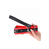 KINK - COLLIER MODÈLE BASIC AVEC LAISSE 65 CM MODÈLE 3 ROUGE 53 X 5 C…