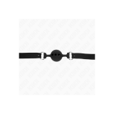 KINK - FULL SILICONE GAG 55 x 2 CM WITH 4 CM BALL SIZE S BLACK ADJUST…